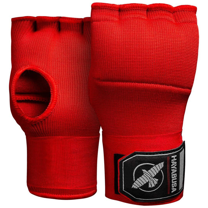 [AUSTRALIA] - Hayabusa Quick Gel Boxing Hand Wrap Gloves Red Large 
