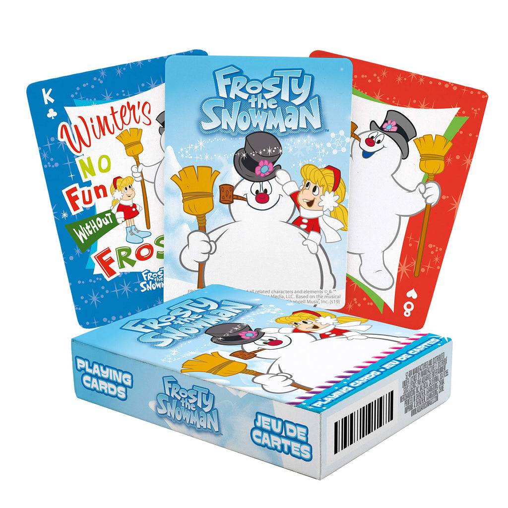 AQUARIUS Frosty the Snowman Playing Cards - Frosty Themed Deck of Cards for Your Favorite Card Games - Officially Licensed Frosty the Snowman Merchandise & Collectibles - BeesActive Australia