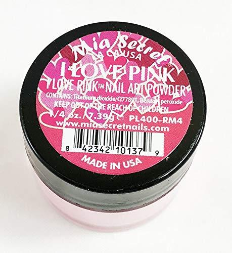 Mia Secret Nail Art Powder I LOVE PINK Collection - .25 oz (I Love Pink) - BeesActive Australia