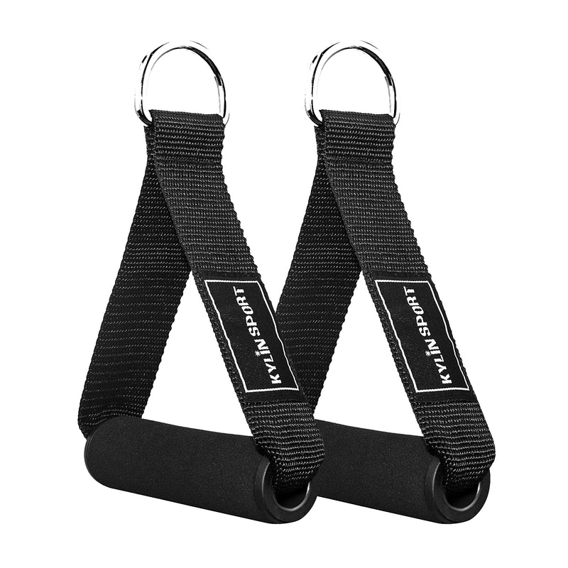 KYLIN SPORT 1 Pair of Resistance Bands Exercise Handles for Gym Heavy Duty Nylon Straps Foam Handles Replacement Fitness Equipment - BeesActive Australia