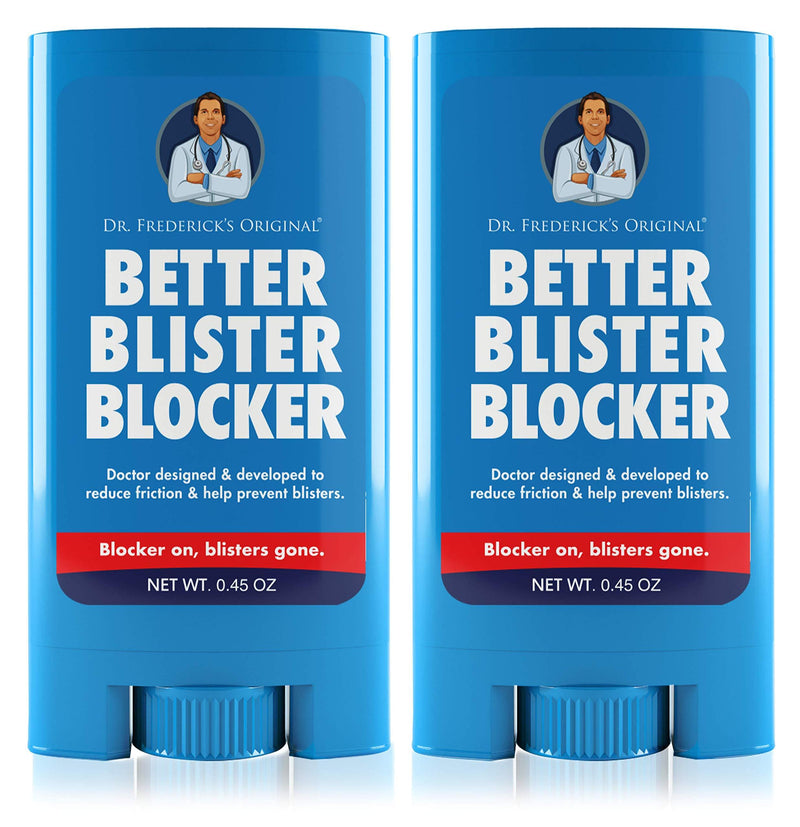 Dr. Frederick’s Original Better Blister Blocker 0.90 oz - 2 Pack - Anti Chafing Stick - Balm for Blister Prevention and Pain Relief - BeesActive Australia