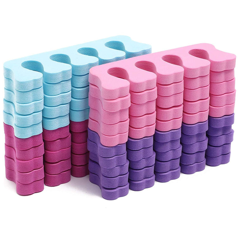 Juvale Soft Foam Toe Separators for Pedicures (3.9 x 1.3 in, 4 Colors, EVA, 20 Pack) - BeesActive Australia