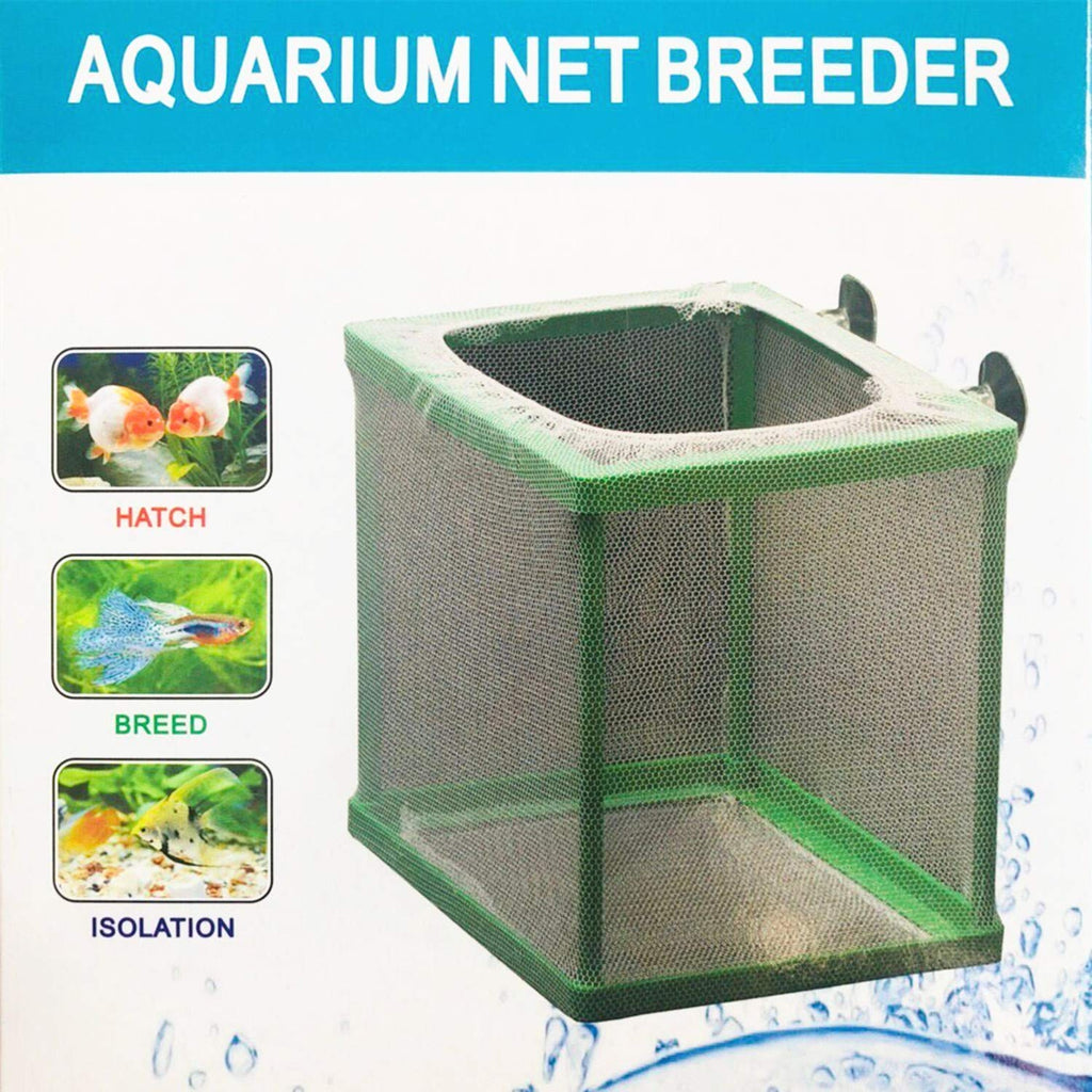 COMOK Fish Hatchery Breeder Box Aquarium Separation Net Nylon Incubator Mesh Fish Breeding Tanks Isolation Box Green Square - BeesActive Australia