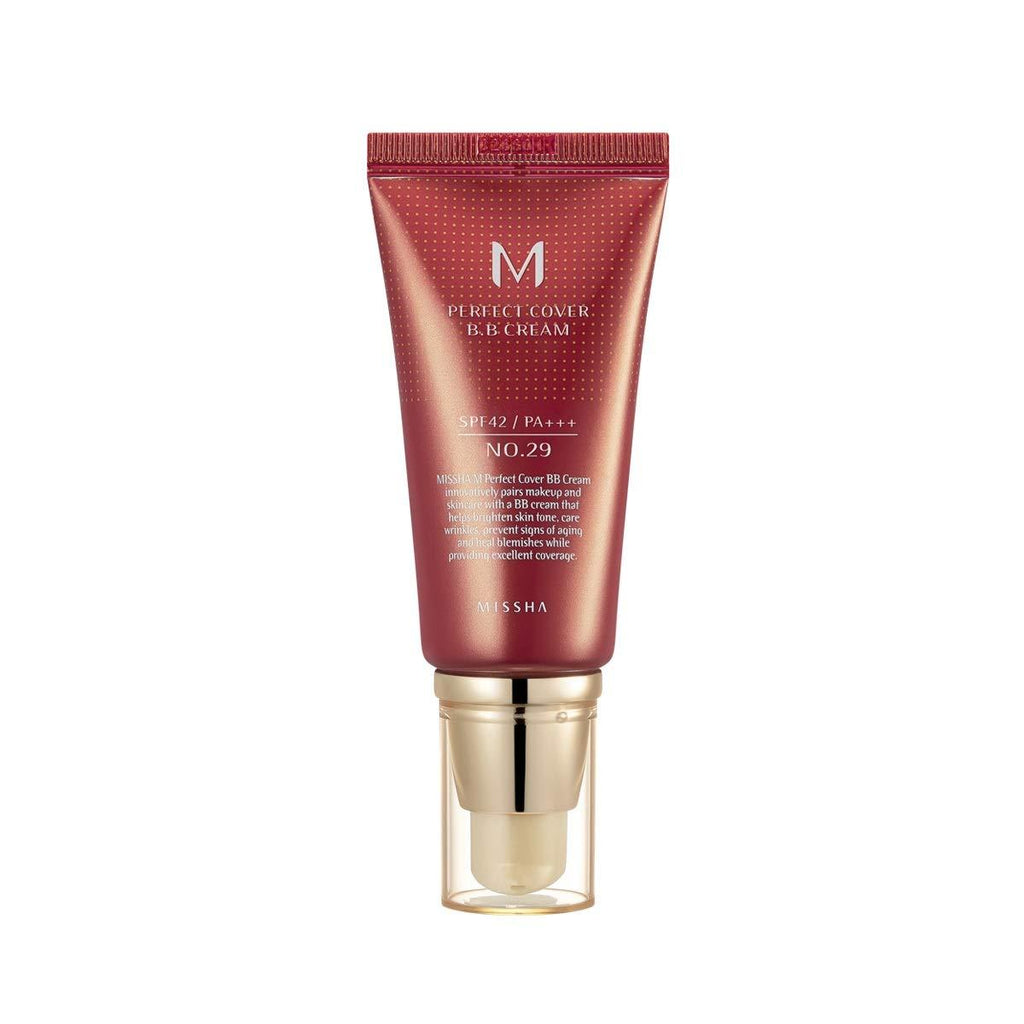 Missha M Perfect Cover BB Cream SPF 42 PA+++(#29 Caramel Beige), Amazon Code Verified for Authenticity, 50ml, Concealing Blemishes, dark circles, UV Protection - BeesActive Australia