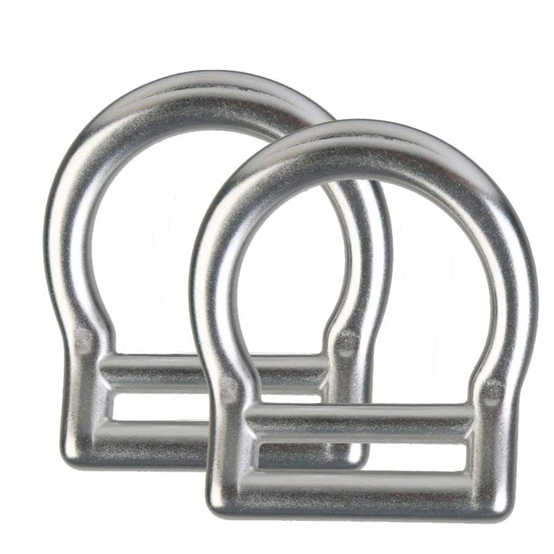 Aluminum Slotted Light Weight D-Ring for 1 3/4" Webbing Belt Outdoor Mountaineering Caving Climbing Accessory 2-Pack - BeesActive Australia