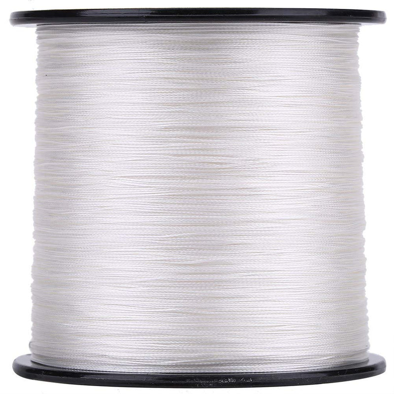 Keenso 500M Strands Fishing Lines,4 Strands Super Strong Fishing Lines PE Multifilament Fish Line Fish Rope Cord White 1.5 - BeesActive Australia