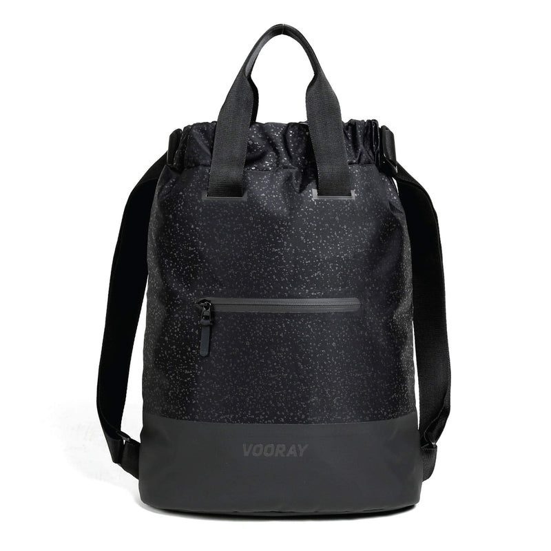 Vooray 23L Ultra-Durable Flex Cinch Gym Drawstring Backpack Sackpack for Women Black Foil - BeesActive Australia