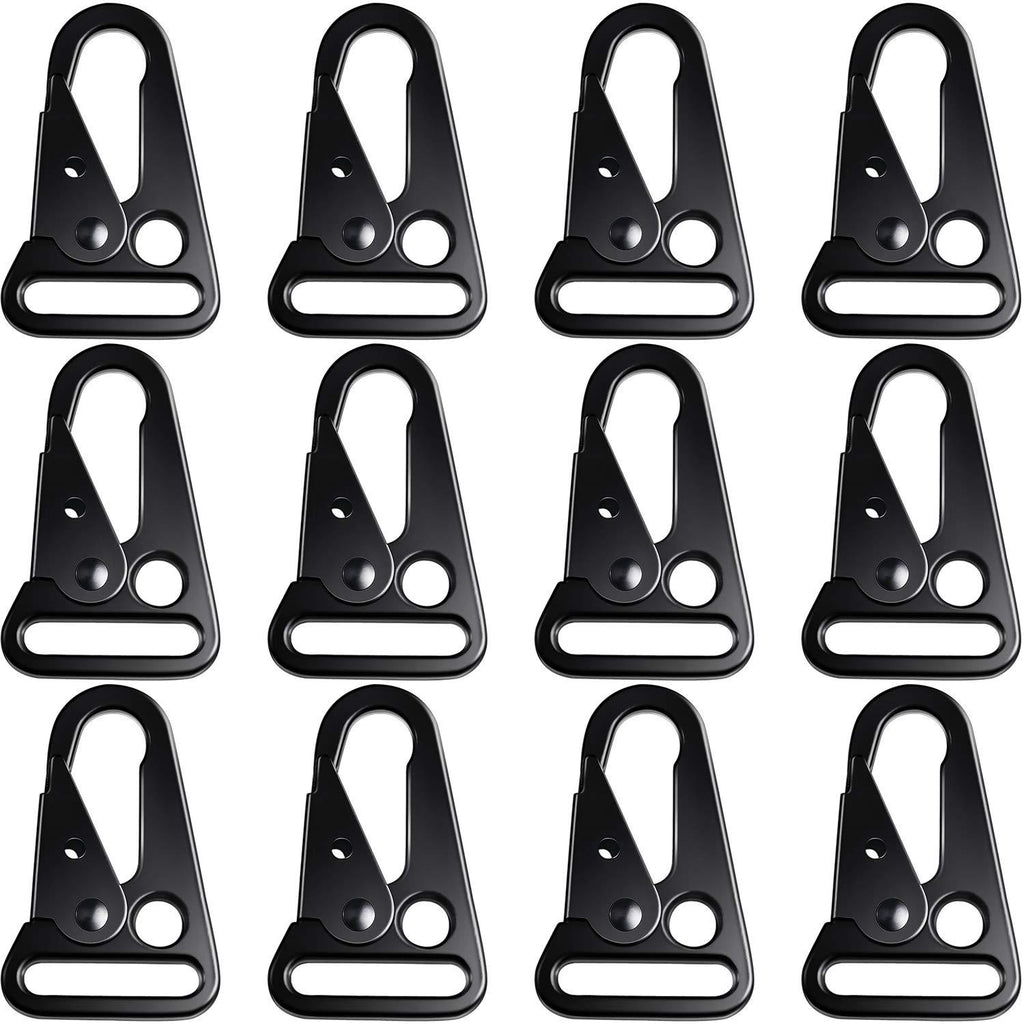 12 Pieces 1 Inch Enlarged Mouth Clip Sling Clasp Olecranon Hook for Keychain Snap Hooks Outdoor Bag - BeesActive Australia