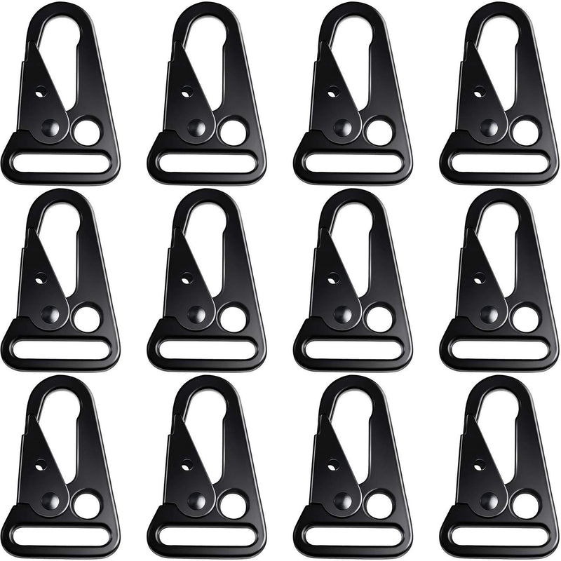 12 Pieces 1 Inch Enlarged Mouth Clip Sling Clasp Olecranon Hook for Keychain Snap Hooks Outdoor Bag - BeesActive Australia