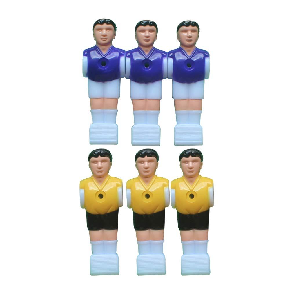 LIOOBO 6PCS Table Foosball Player Replacement Man Table Guy Soccer Player Replacement Parts - BeesActive Australia