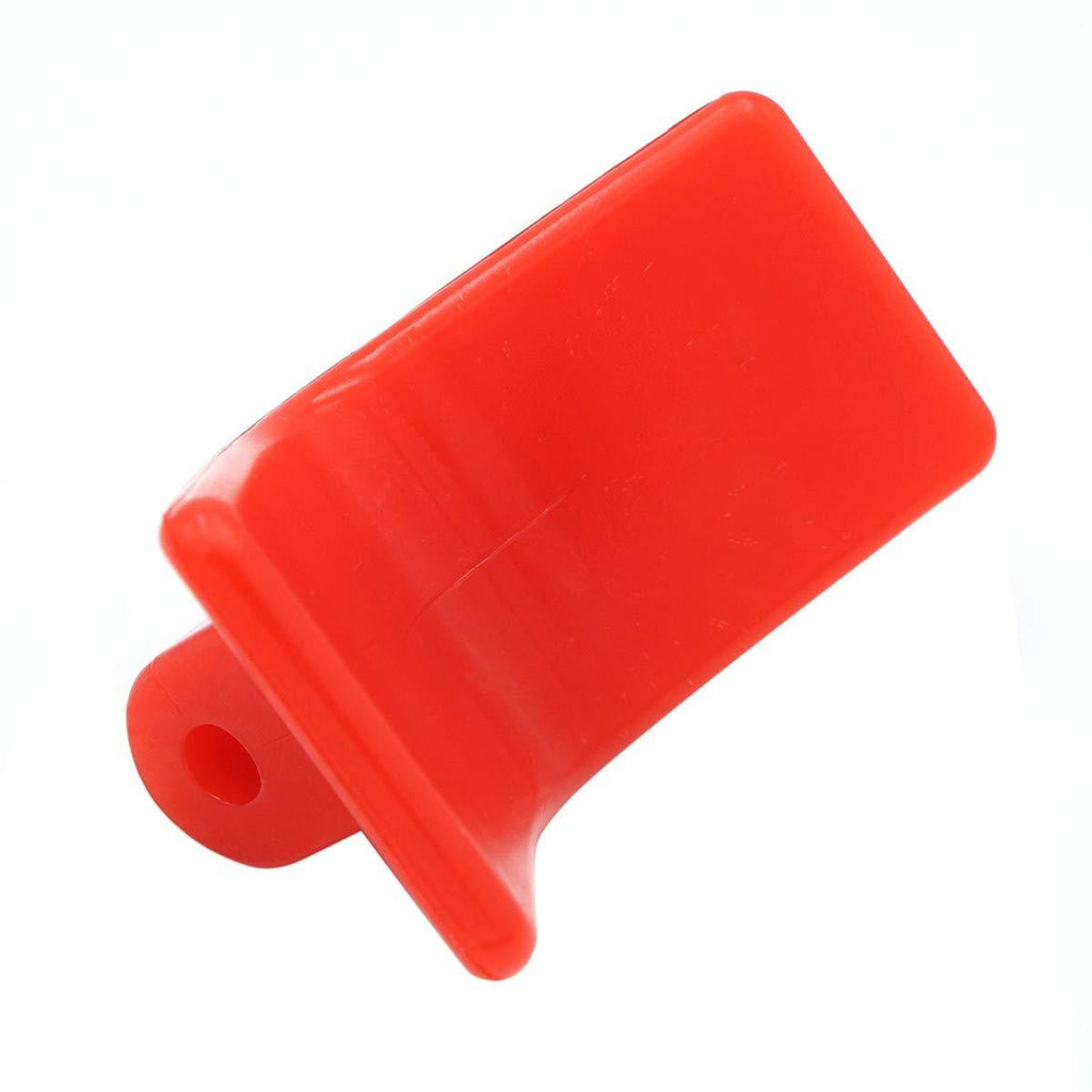 [AUSTRALIA] - UANOFCN 3 Inch 'V'Mounting Width Bow Stop Roller for Boat Trailer Non Marking red，Polyurethane 