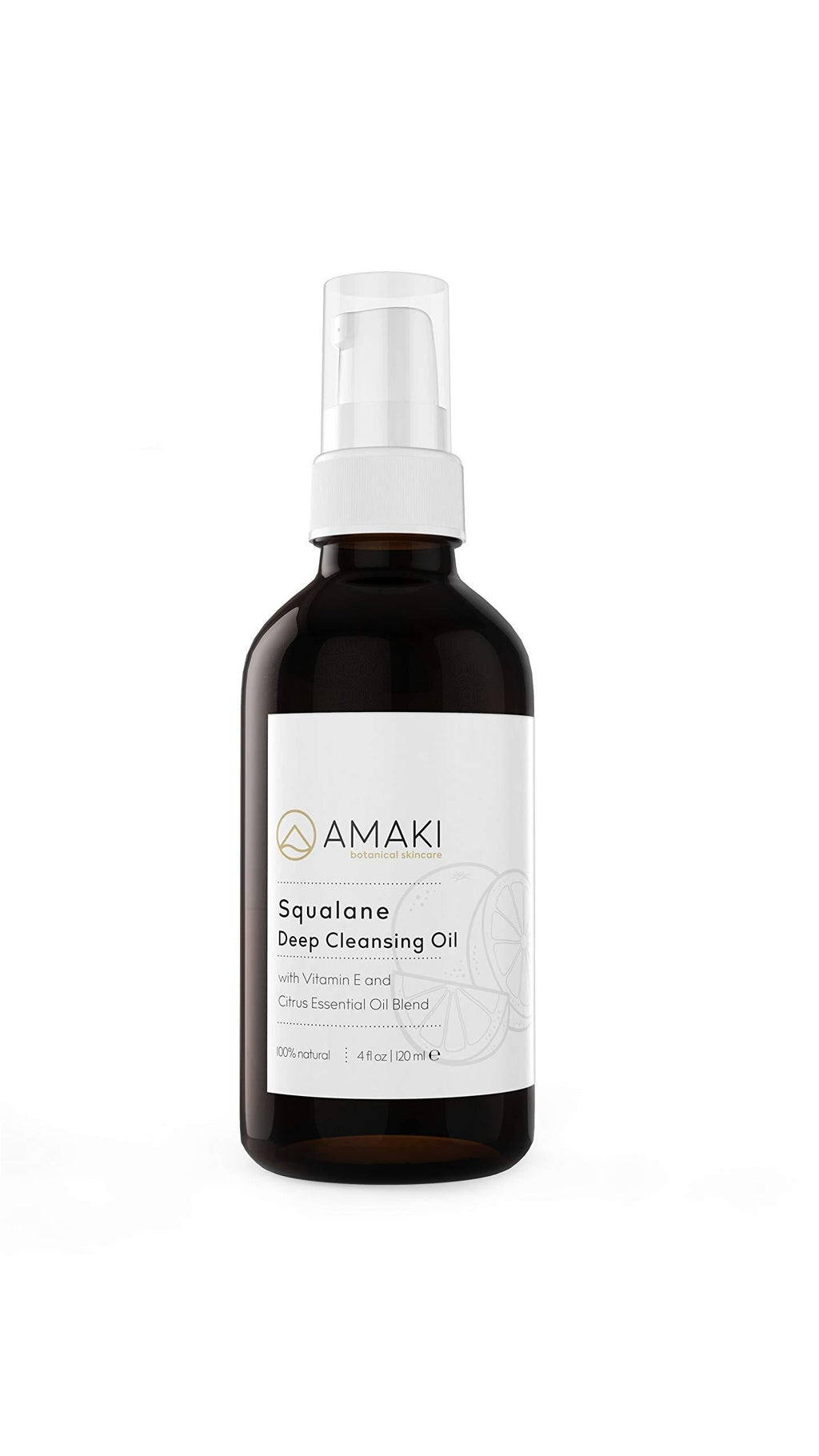 Amaki Deep Cleansing Oil & Makeup Remover with Squalane (Citrus Blend) - Organic Gifts for Women Citrus Blend - BeesActive Australia