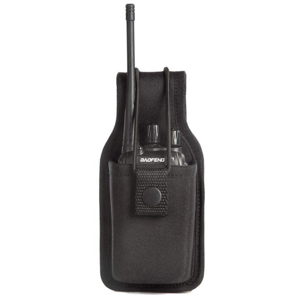 [AUSTRALIA] - Universal Radio Case Two Way Radio Holder Universal Pouch for Walkie Talkies Nylon Holster for Motorola Kenwood Icom HYT Arcshell baofeng UV5R UV82 888S F8HP Retevis H777 (1 Pack) 1 pack 