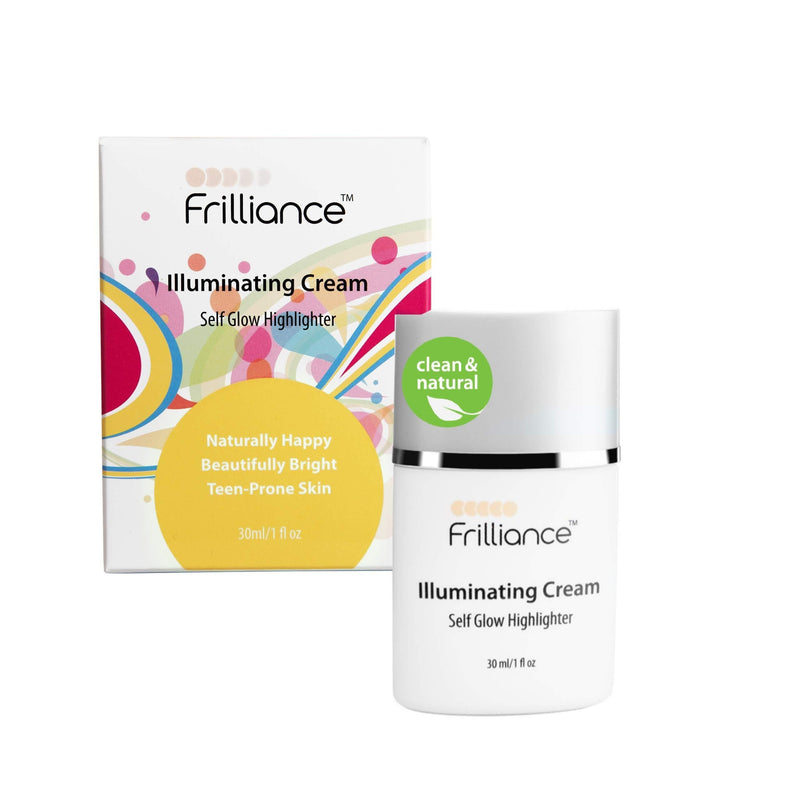 Frilliance Illuminating Cream, Hydrating Self Glow Highlighter, Cruelty Free Hypoallergenic for Teens of All Skin Types, 30 ml / 1 fl oz - BeesActive Australia