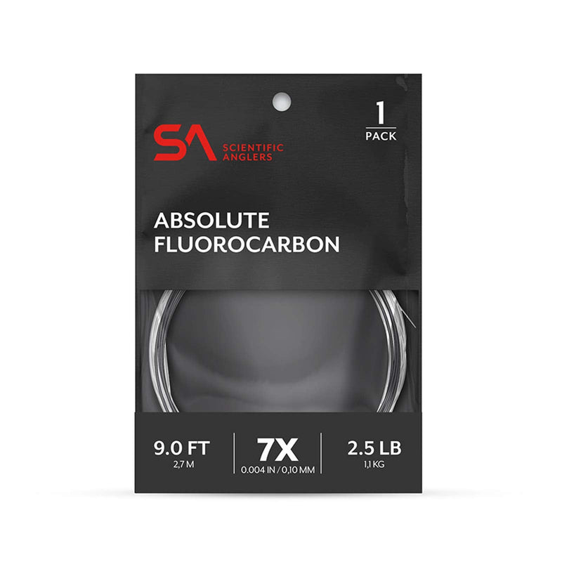 Scientific Anglers Absolute Fluorocarbon Leader Clear 9ft - 4X - BeesActive Australia