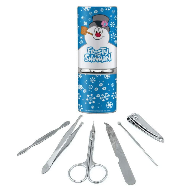 Frosty the Snowman Snowing Stainless Steel Manicure Pedicure Grooming Beauty Care Travel Kit - BeesActive Australia