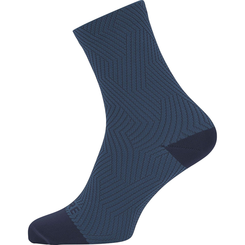 GORE WEAR C3 Mid Socks 3.5-5 Orbit Blue/Deep Water Blue - BeesActive Australia