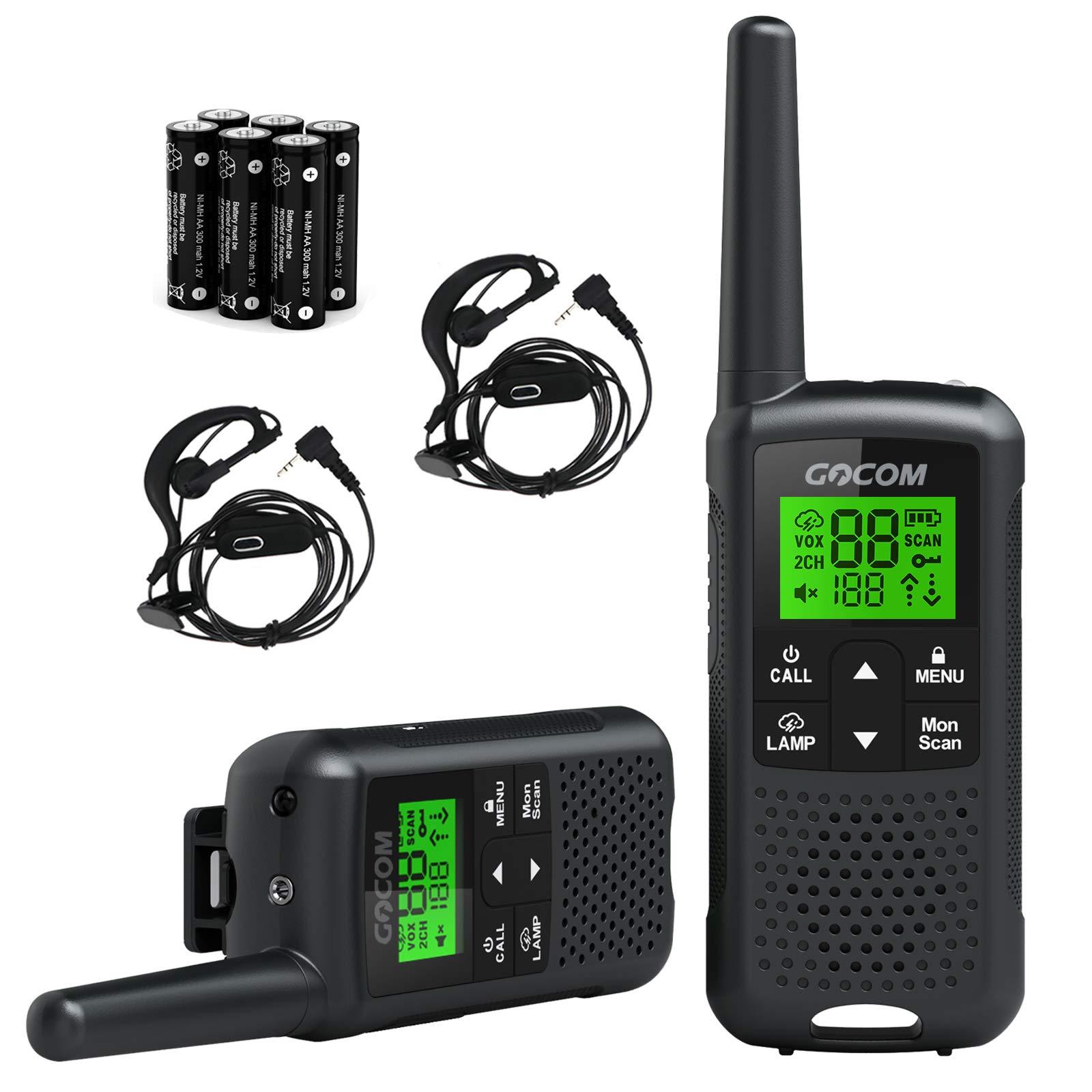 VOX　Long　Range:462.55-462.725MHz,467.5625-467.7125MHz　Range　Radios　Rechargeable　G200　Talkies　for　CH　NOAA　Radio　Family　Scan　UHF　BeesActive　Service　22　(FRS)　Adults,　Walkie　Frequency　Two　Flashlight　Way　GOCOM　Australia