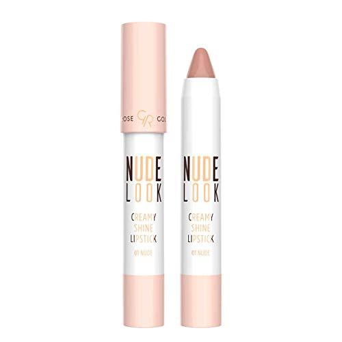 Golden Rose Nude Look Creamy Shine Lipstick (01 Nude) 01 Nude - BeesActive Australia