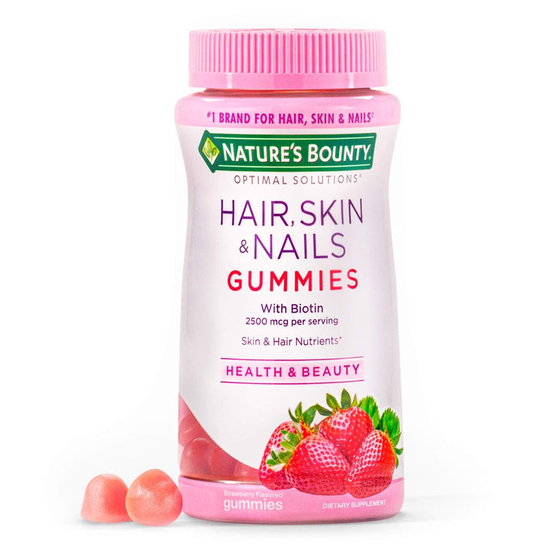 Nature's Bounty Vitamin Biotin Optimal Solutions Hair, Skin and Nails Gummies, 200 Count 200 Count (Pack of 1) - BeesActive Australia