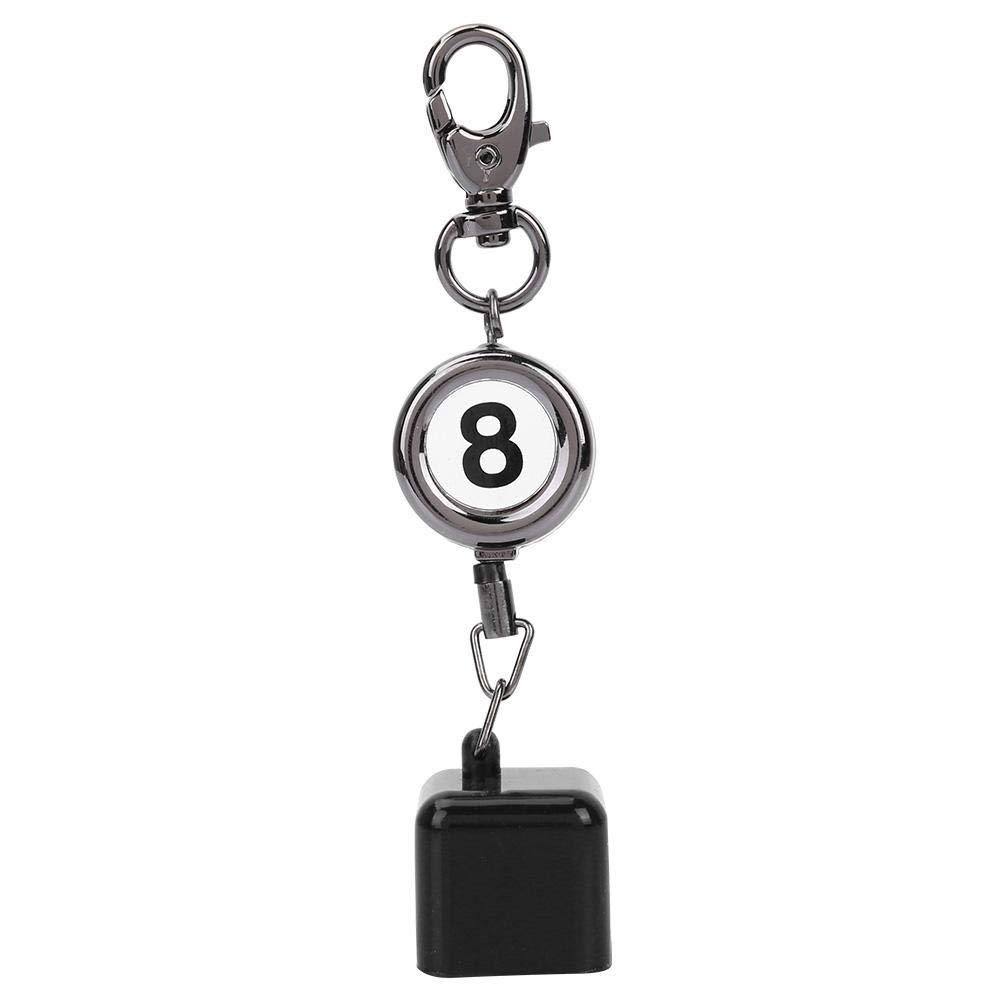 [AUSTRALIA] - Alomejor Billiard Pool Snooker Table Ball Keychains Important Popular Mini Keyrings Cue Chalk Holder Drawing Keys Chain 