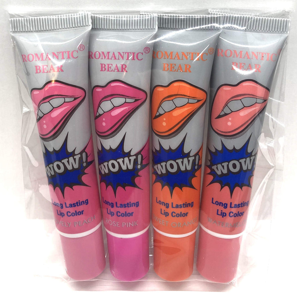 Wow Lip Stain Package of 4 - Peaches & Pinks - BeesActive Australia