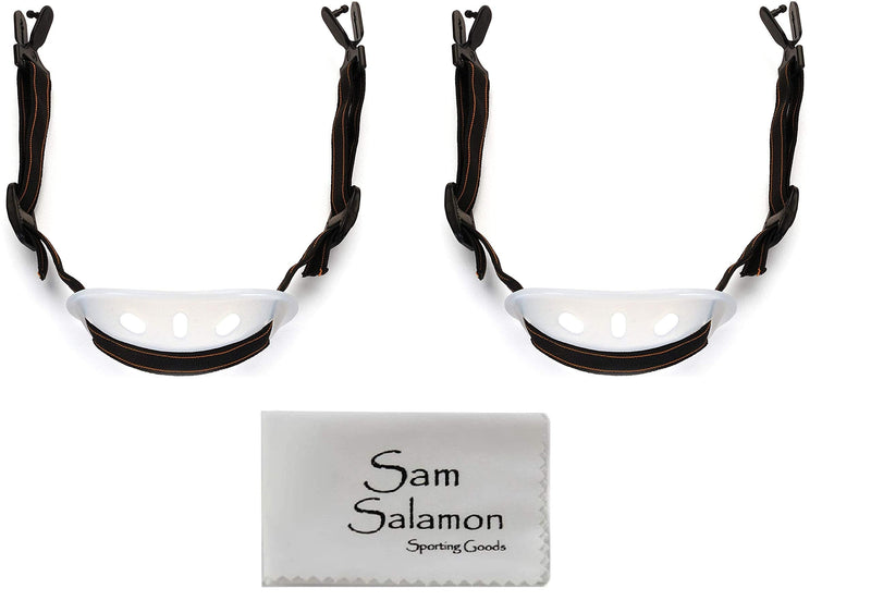 Pyramex HPCSTRAP Universal Hard Hat Chin Strap with Black Elastic Strap and Chin Cup, Black (2 Pack) w/Micro Sam Salamon Cloth - BeesActive Australia