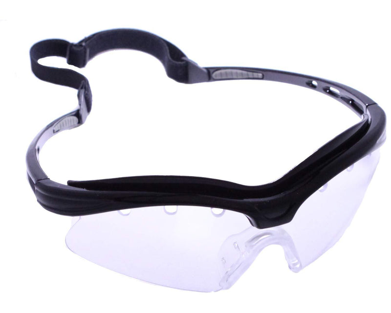 [AUSTRALIA] - Python M3 Racquetball/Squash/Pickleball Eyewear (Eyeguard) (Black and Clear Frame) Black 