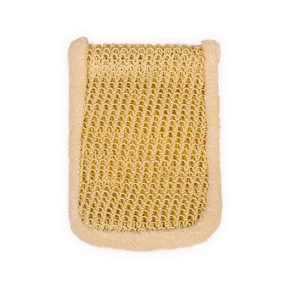 Bamboo and Natural Sisal Bath Mitt, Exfoliation and Cleansing Mitt with Ultra-Soft Bamboo and Sisal Fibre - BeesActive Australia