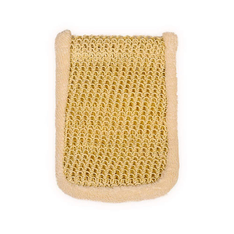 Bamboo and Natural Sisal Bath Mitt, Exfoliation and Cleansing Mitt with Ultra-Soft Bamboo and Sisal Fibre - BeesActive Australia