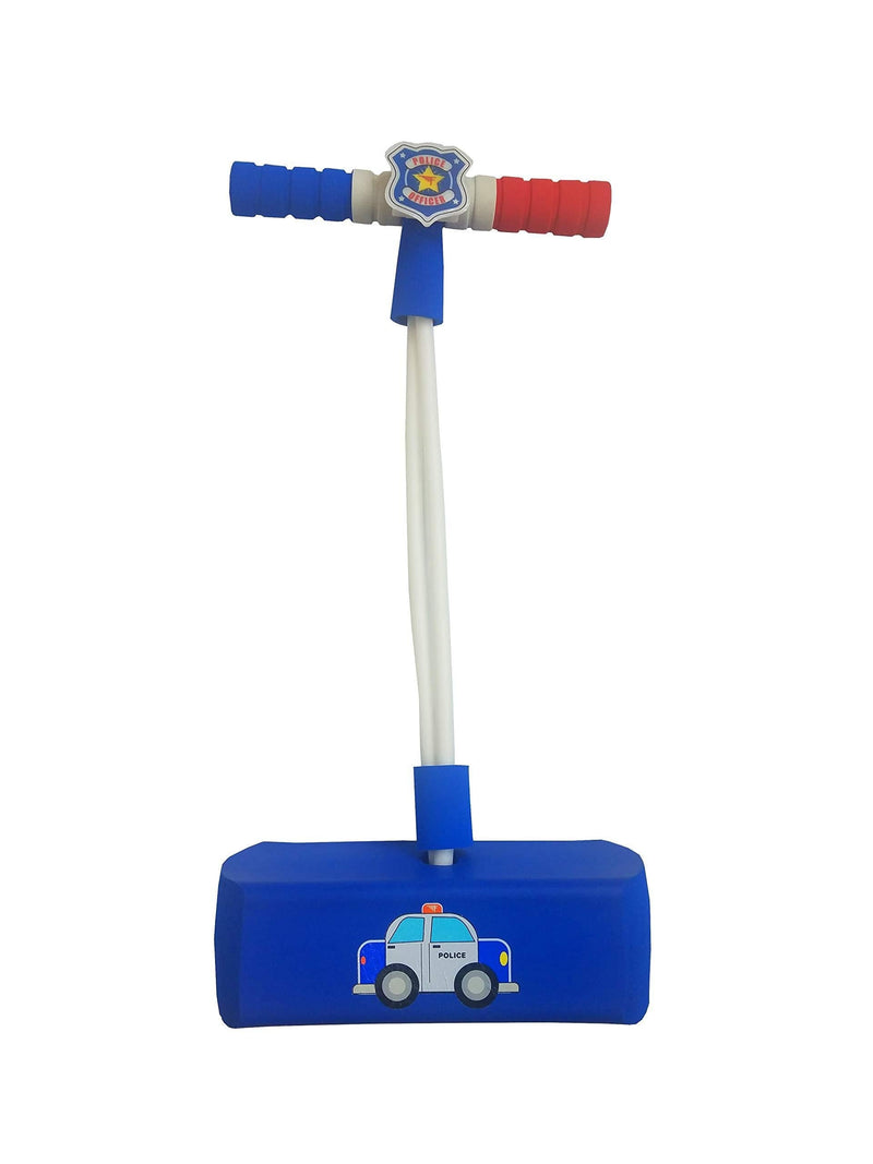 [AUSTRALIA] - Flybar Pogo Hopper Pretenders- Pogo Hopper with Real Siren Sound and Flashing Lights - Indoor and Outdoor Fun for Ages 3 and Up (Policeman Pogo Only) Policeman Pogo Only 