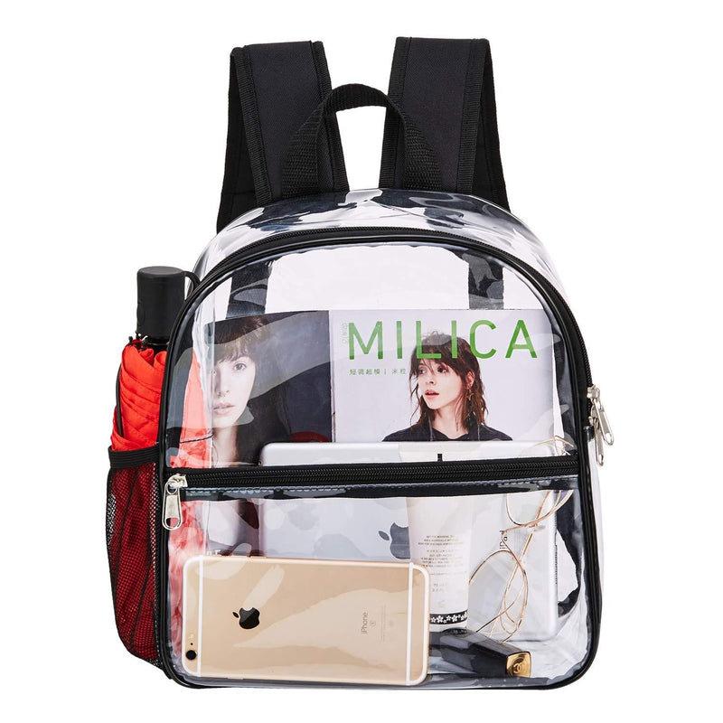 Clear Mini Backpack Stadium Approved, Cold-Resistant See Through Backpack, Water proof Transparent Backpack for Work, Security Travel, Concert & Sport Event - BeesActive Australia