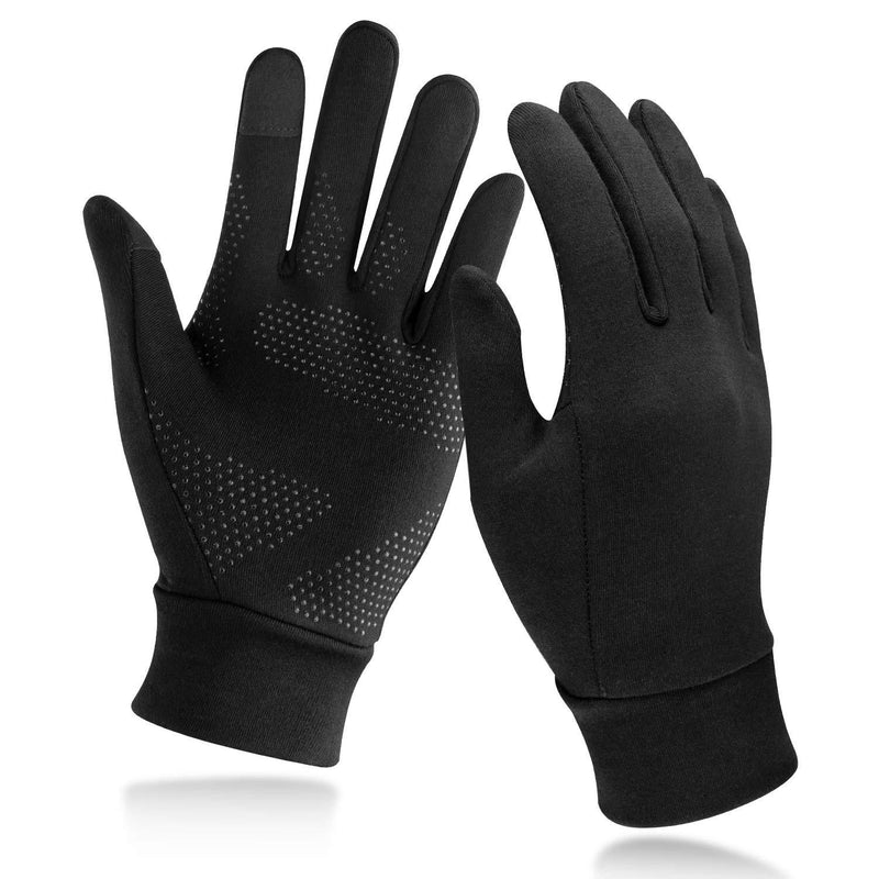 [AUSTRALIA] - Unigear Lightweight Running Gloves, Touch Screen Anti-Slip Warm Gloves Liners for Cycling Biking Sporting Driving for Men Women Medium 