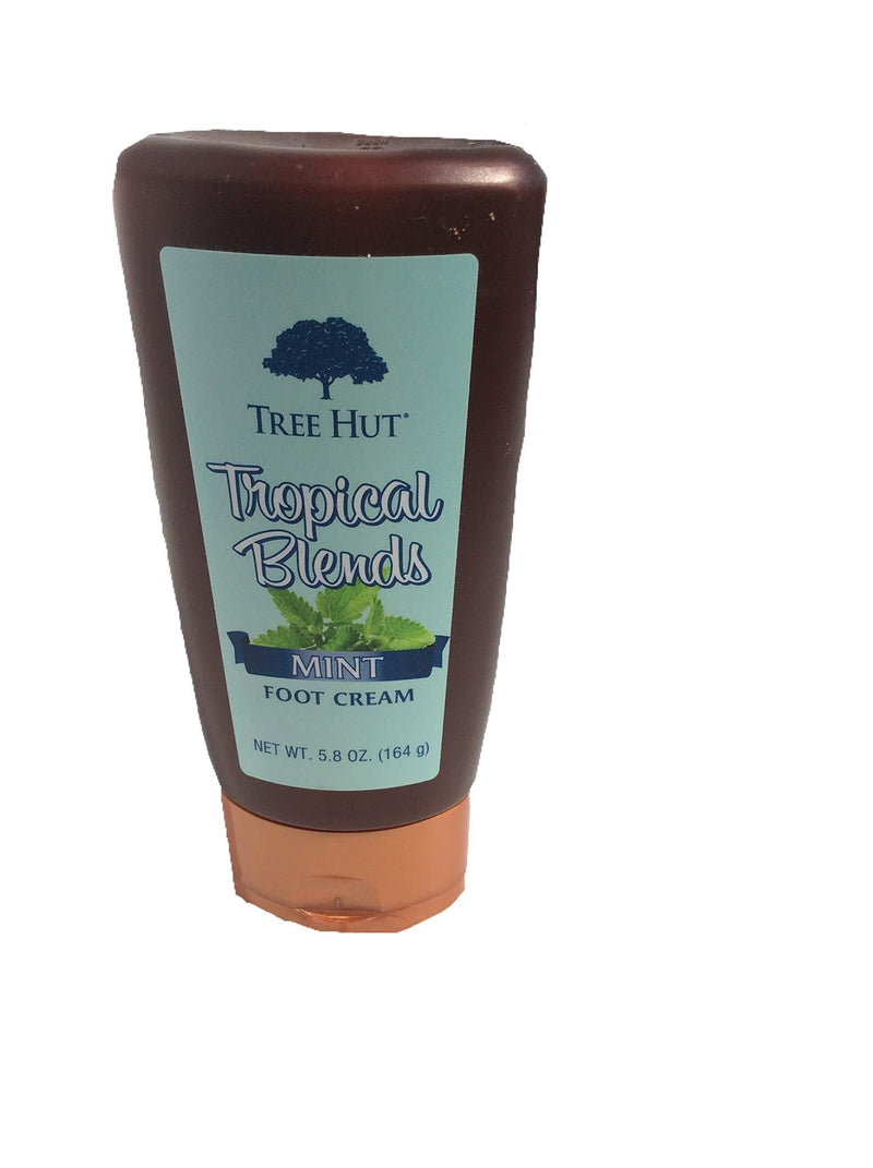 Tropical Blends Mint Foot Cream, Net Wt 5.8 oz, Daily Foot Treatment - BeesActive Australia