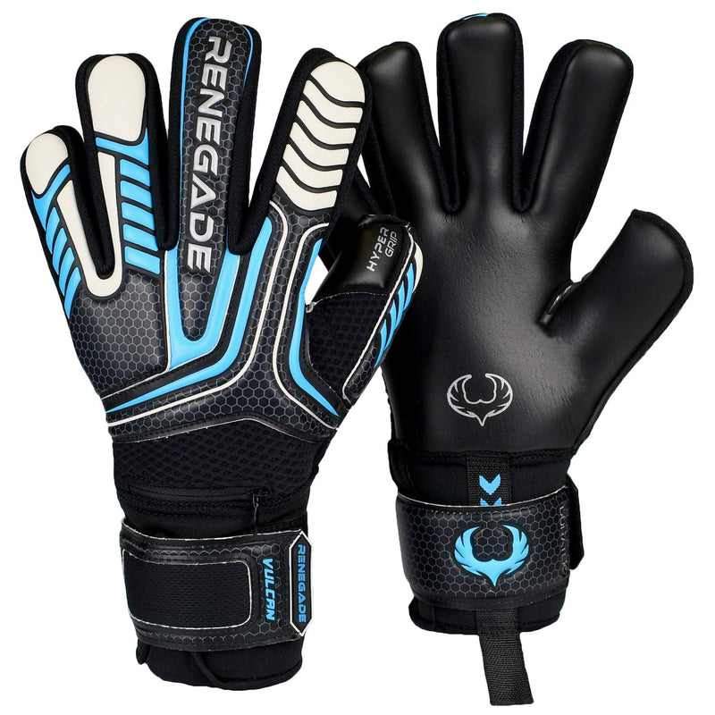 Renegade GK Vulcan Goalie Gloves with Microbe-Guard (Sizes 6-11, 4 Styles, Level 3) Pro-Tek Fingersaves & 3.5+3MM Hyper Grip | Excellent Goalkeeper Glove for Higher Play | Based in The USA Trident - Negative Cut 7 - BeesActive Australia