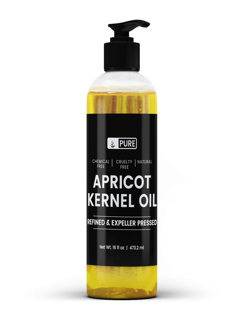 Natural Apricot Kernel Oil, 16 fl oz, Premium Quality & Made in the USA, Pure, Paraben-Free, Chemical-Free, Easy Absorption & Hydration with No Additives, BPA-Free & Recyclable Bottle 16 Ounce - BeesActive Australia