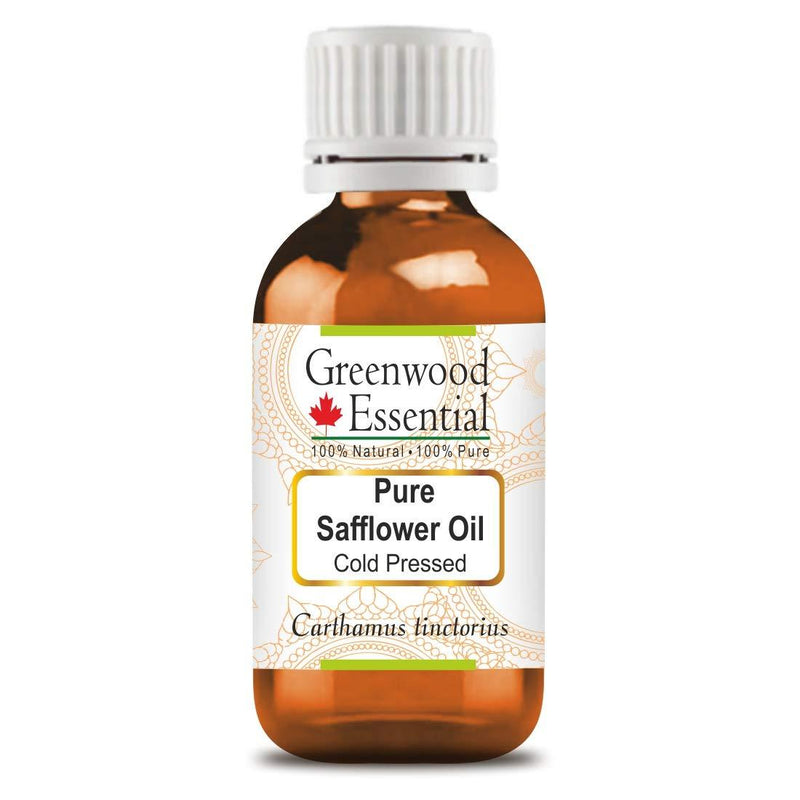 Greenwood Essential Pure Safflower Oil (Carthamus tinctorius) 100% Natural Therapeutic Grade Cold Pressed for Personal Care 100ml (3.38 oz) 100ml (3.38 Ounce) with Plastic Euro Dropper - BeesActive Australia