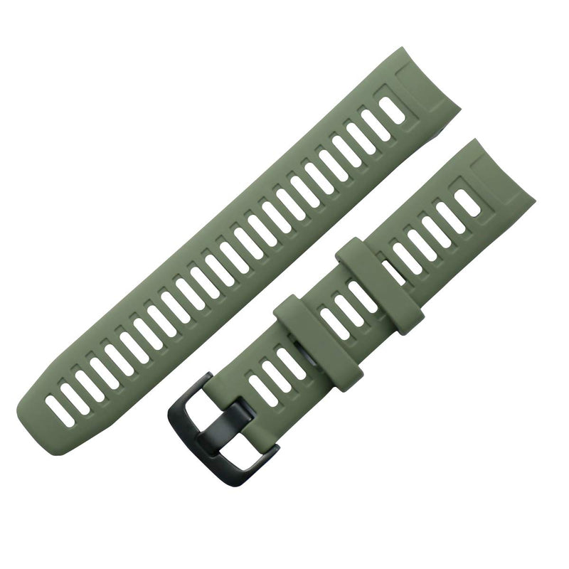 KHZBS Compatible Instinct Bands Soft Silicone Sport Strap Replacement for Garmin Instinct Smart Wristband Belt Tools ArmyGreen - BeesActive Australia