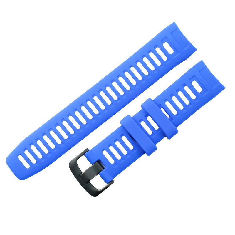 KHZBS Compatible Instinct Bands Soft Silicone Sport Strap Replacement for Garmin Instinct Smart Wristband Belt Tools blue - BeesActive Australia