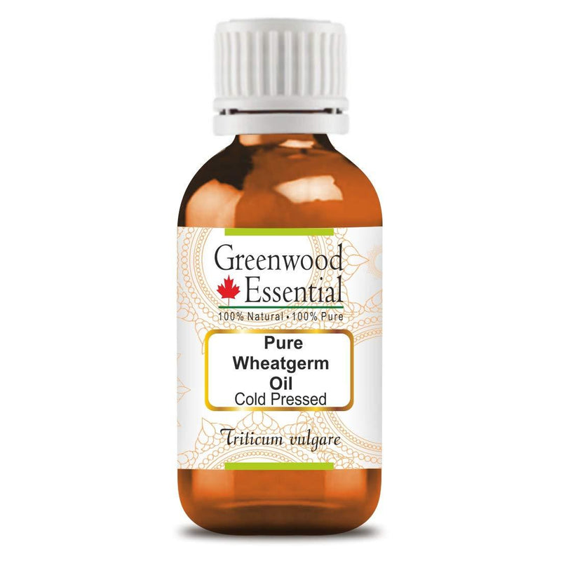 Greenwood Essential Pure Wheatgerm Oil (Triticum vulgare) 100% Natural Therapeutic Grade Cold Pressed for Personal Care 100ml (3.38 oz) 100ml (3.38 Ounce) with Plastic Euro Dropper - BeesActive Australia