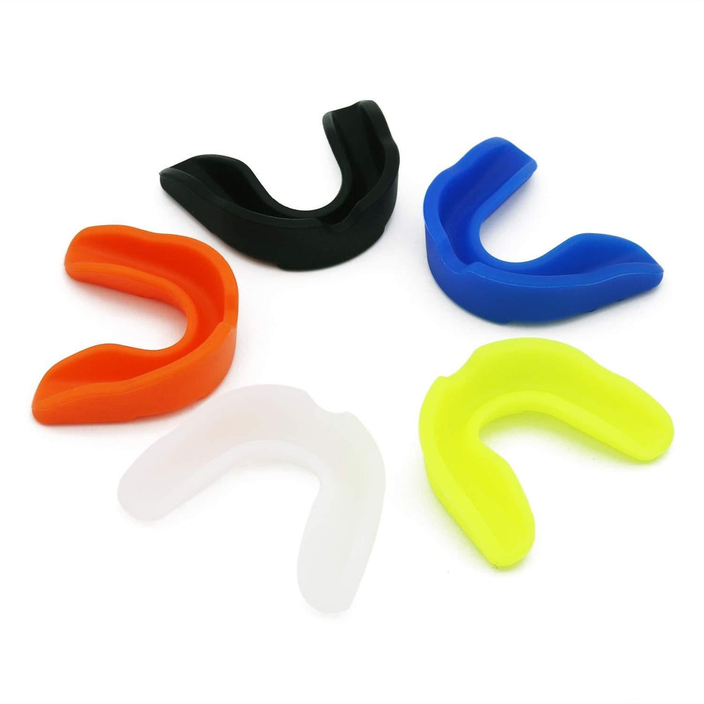 [AUSTRALIA] - Focushop 5 Pcs Sports Mouth Guard Set Multicolor Athletic Mouthguard for Kids Youth Adults Boxing, Free Combat, Basketball, Football,Lacrosse, Ice Hockey 