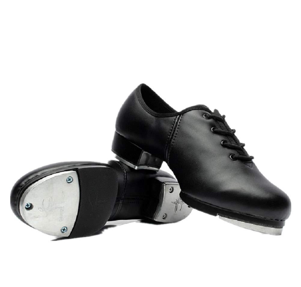 [AUSTRALIA] - BeiBestCoat Beginner Tap Dance Shoe-Jazz Tap Dacncing Shoes for Girls,Boys(Toddler,Little Kid) (6.5 k) Black 