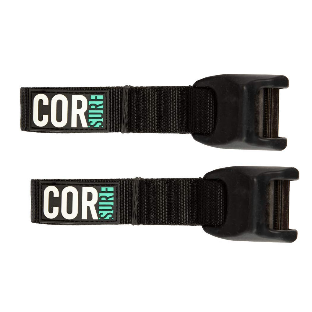 COR Surf Premium 'No Scratch' Silicon Tie Down Straps for Surfboards, Paddle Boards, Kayaks and Canoes (10 Feet) - BeesActive Australia