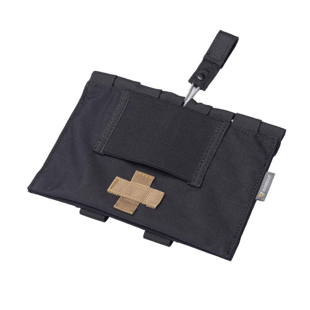 [AUSTRALIA] - IDOGEAR Blow-Out Medical Pouch Small Tactical Medic Pouch First Aid LBT9022 Style Empty Seal Medical Bag 500D Nylon C:Black 