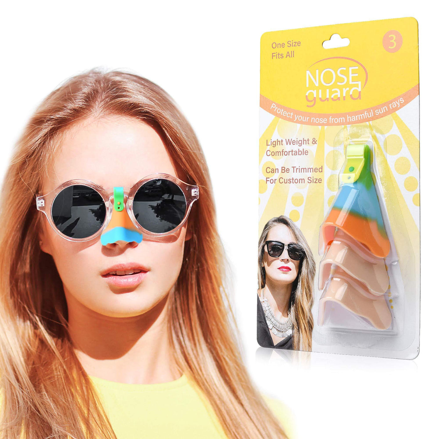 UV Nose Guards for Glasses - Nose Sun Protection - Sun Nose Guard