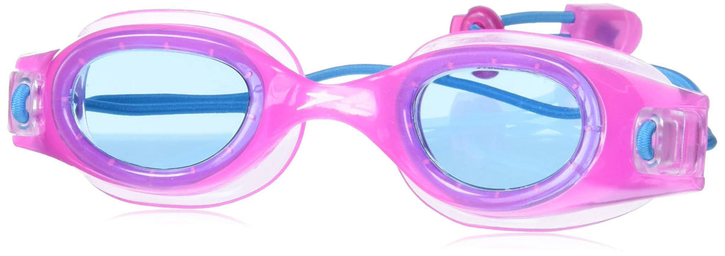 [AUSTRALIA] - Speedo Unisex-Youth Swim Goggles Hydrospex Bungee Junior Ages 6-14 FUCHSIA/COBALT 