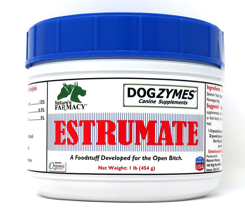 Dogzymes Estrumate Help normalize The Cycle, Used on an Older Bitch to Assist in a Successful Cycle or Used on a Bitch who has had an Irregular Cycle. 1 pound - BeesActive Australia