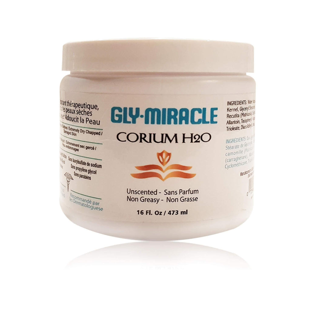 GLY MIRACLE CORIUM H2O Skin Humectant NO PARABENS for SENSITIVE Skin, 16 oz Jar Deep, Nourishing, Moisturizing Cream for Eczema, Psoriasis, Dry Skin UNSCENTED - BeesActive Australia