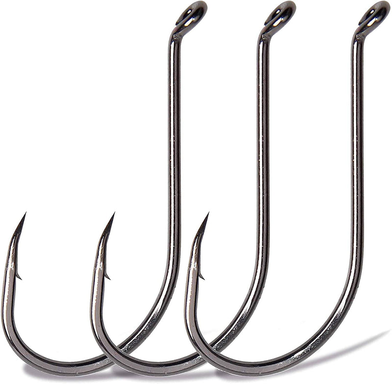 Octopus Fishing Hooks - 120pcs Offset Octopus Hook Sport Circle Hooks High Carbon Steel Jig Fishhooks Barbed Fishing Hook for Bass Freshwater Saltwater Fishing Size 8#-9/0 #6-120pcs - BeesActive Australia