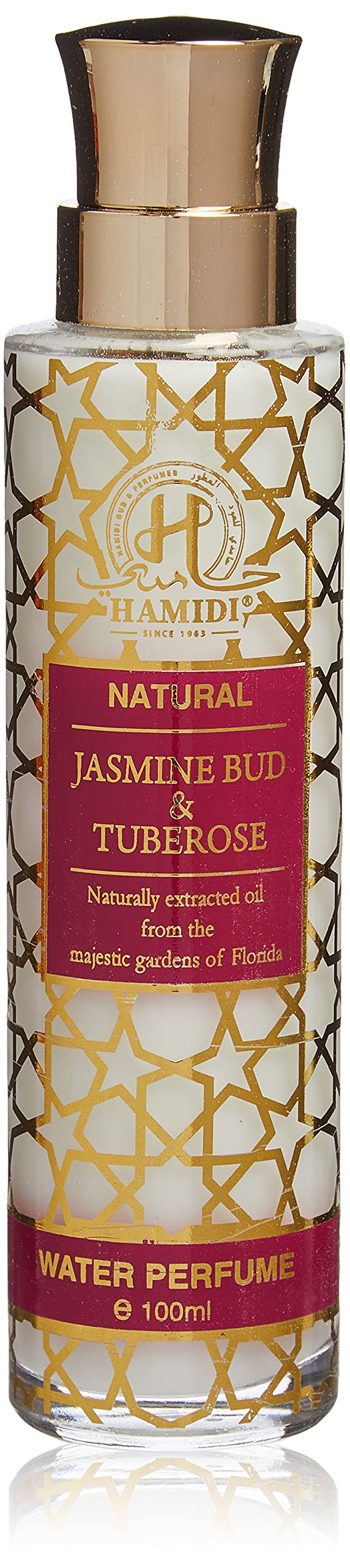 Hamidi Natural Jasmine Bud & Tuberose Water Perfume Spray 100 ml/ 3.4 oz Alcohol Free Fragrance Natural Extracted Oil (Jasmine & Tuberose) Jasmine & Tuberose - BeesActive Australia